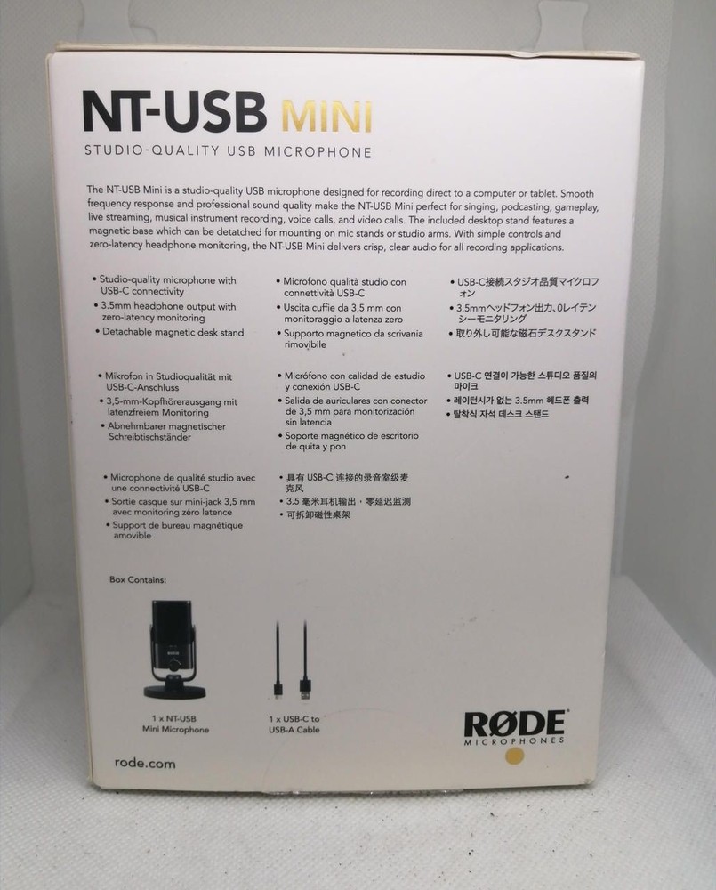 RODE Condenser Microphone Nt-usb MINI Used