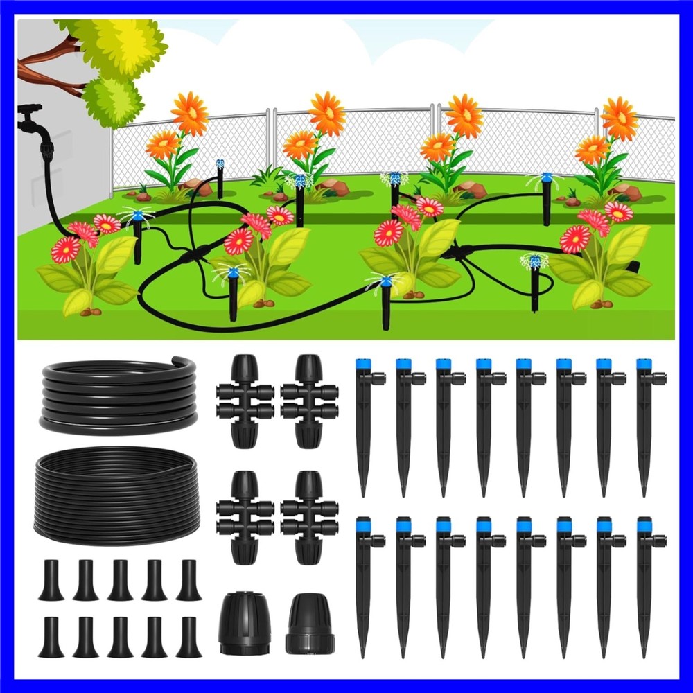 Drip Irrigation System,Quick Connector Garden Watering System Automatic Sprin...
