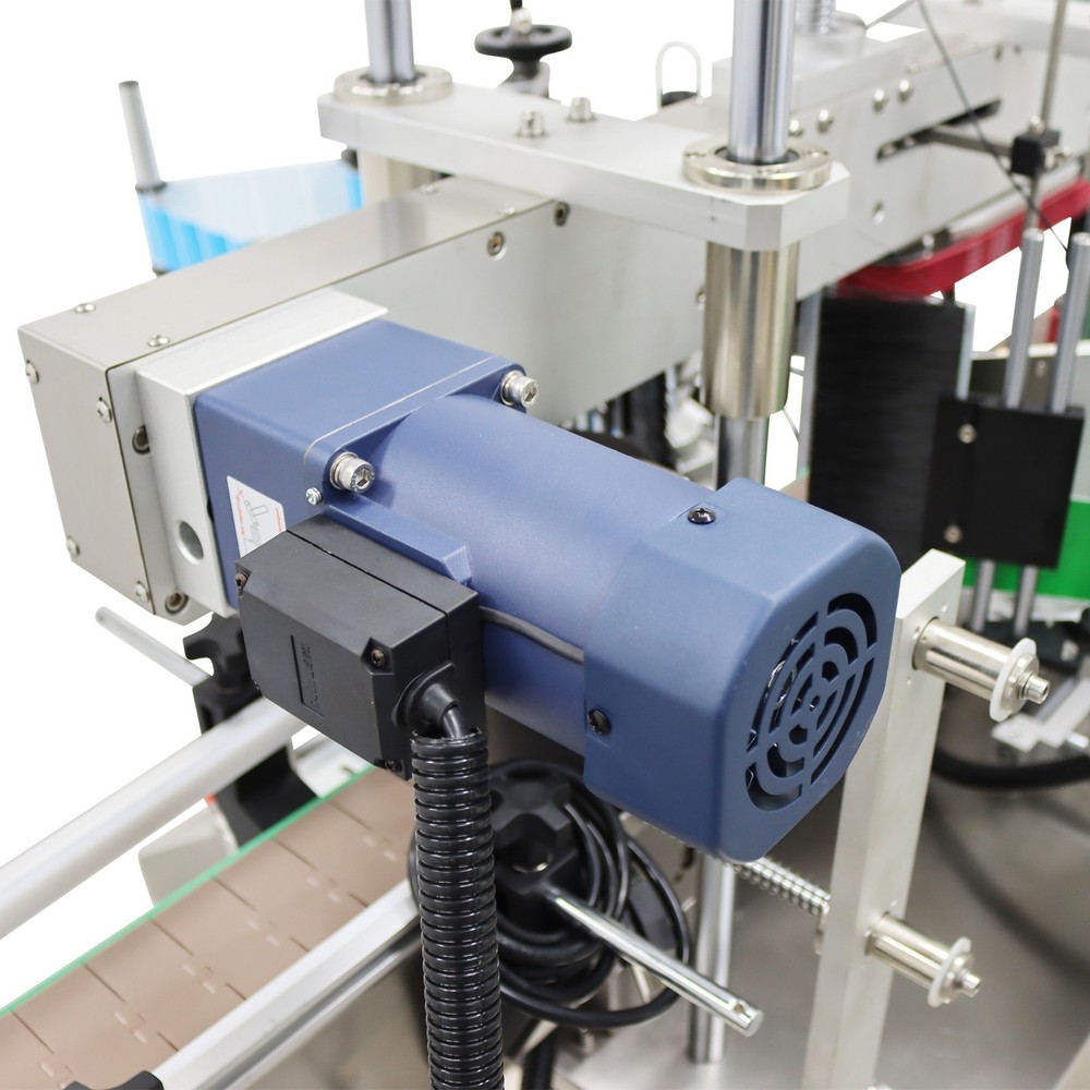 110V Double Sided Automatic Labeling Machine Sticker Labeler w/ Conveyor&Screen
