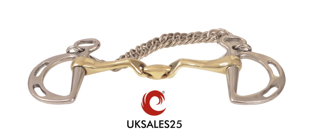 Kimblewick Verbindend Angled Double Jointed Bit (UKSALES25®) *SAME DAY DISPATCH*