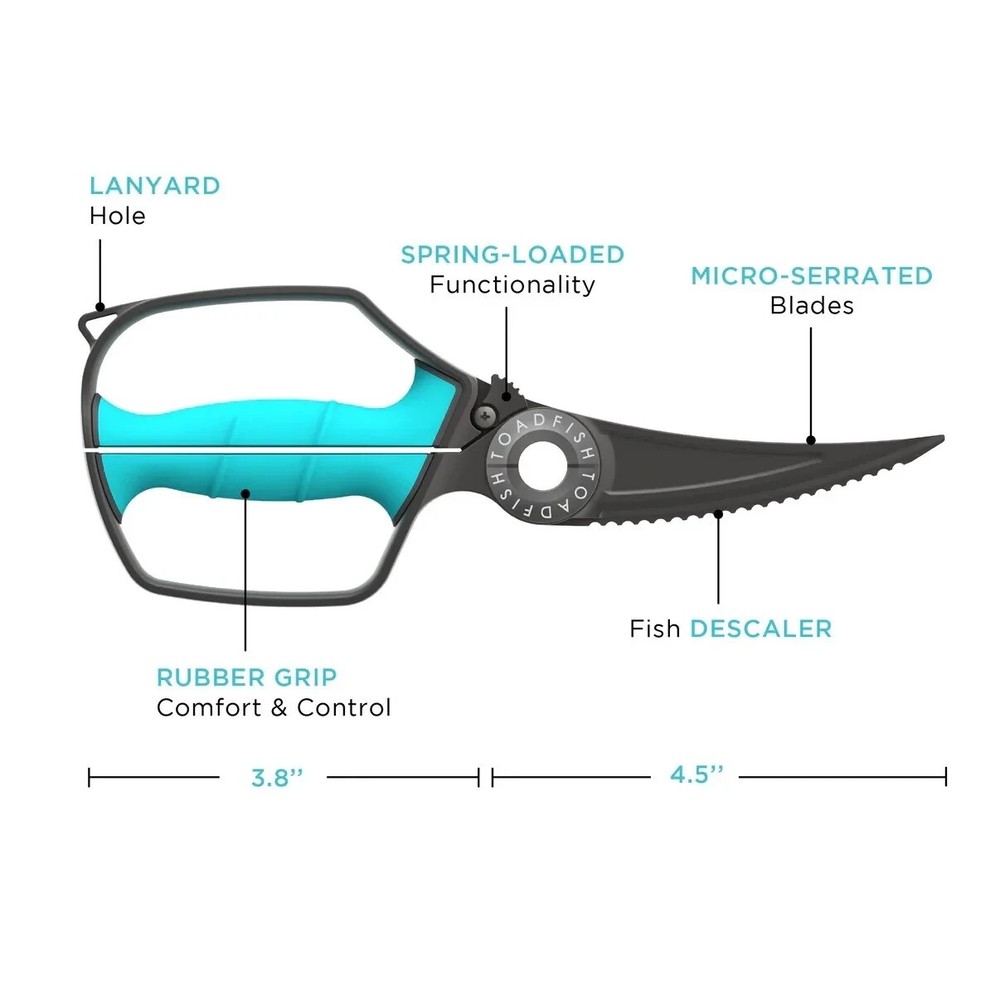 Toadfish Ultimate Shears & Sheath NEW