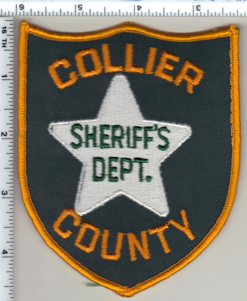 Collier County Sheriff's Dept. (Florida) shoulder patch - new from 1986