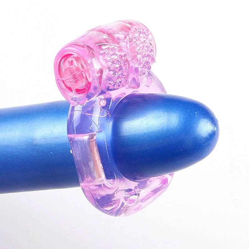 Male Vibrating Cock Ring Waterproof Penis Vibrator Couple Sex-Toy Clit Orgasm