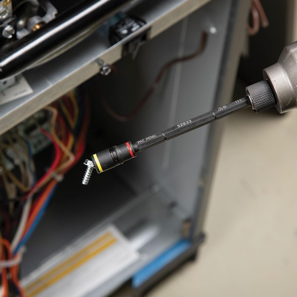 Klein Tools 32933 Impact Driver, SAE 7-in-1 Impact Socket Set, Flip Socket with