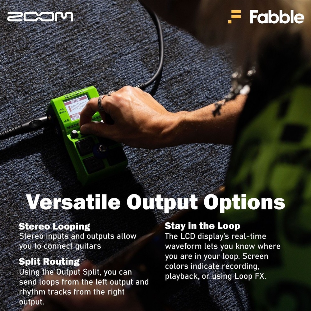 Zoom MS-90LP+ MultiStomp Looper Pedal Bundle