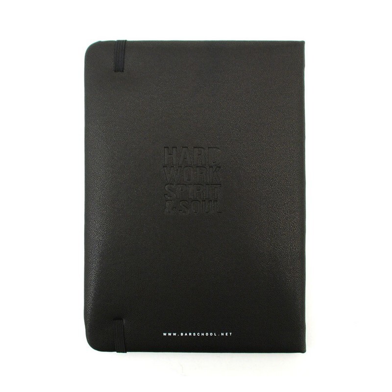 NIB Beautiful European Bartender School Black Bartender Notebook
