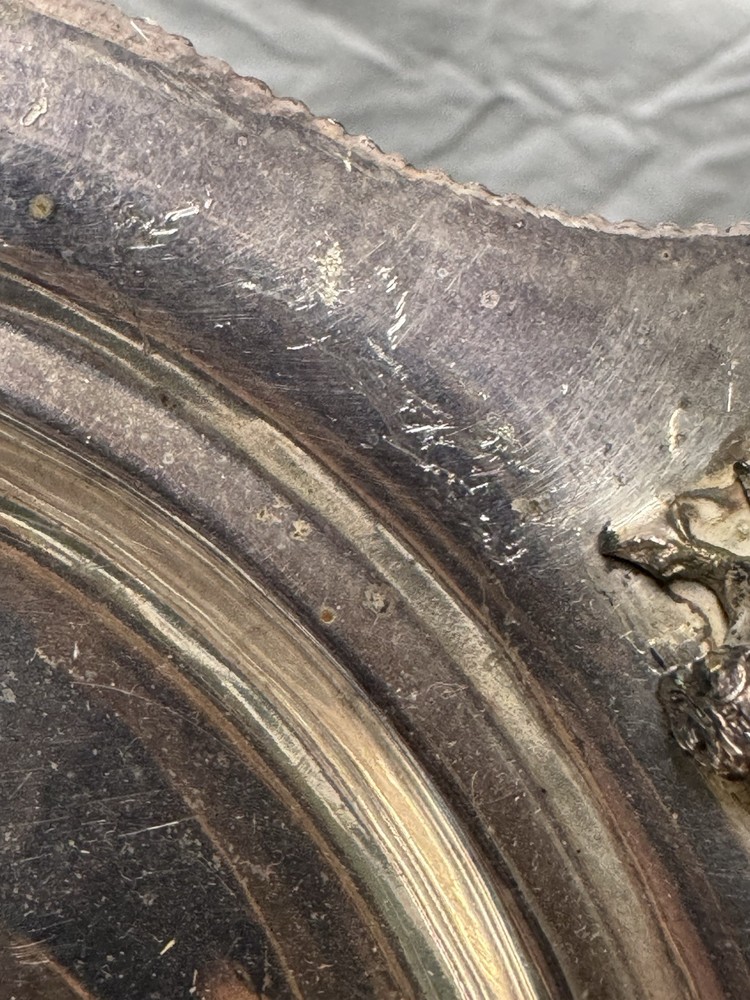 Hall Elton &Co Silver Plate Centerpiece Candy Dish,Child Figure,Bees -Mid 19th C