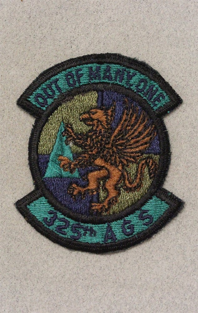 USAF Air Force Patch 4293: 325th Aircraft Generation Sqdn - subdued