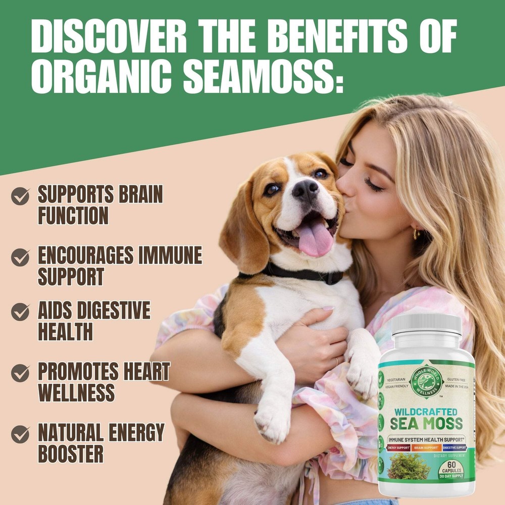Sea Moss Supplement w/ Bladderwrack & Burdock Root