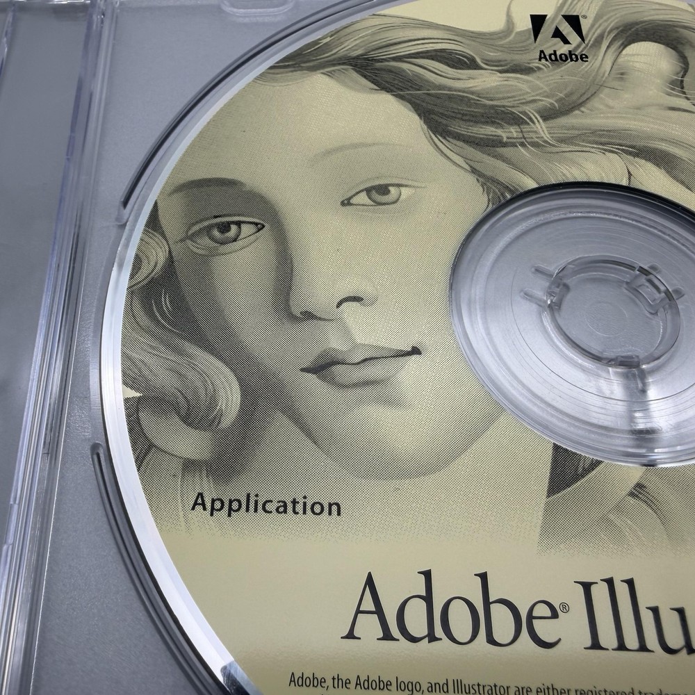 Vintage Adobe Illustrator 9.0 Macintosh Upgrade Application CD-ROM Mac Software