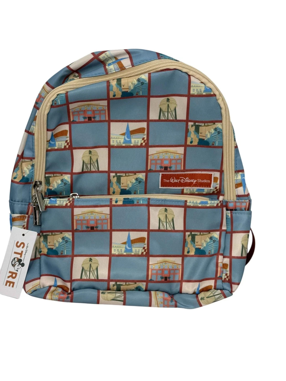 New with Tag Walt Disney Company Studios Backpack Store Icon All Over Print AOP