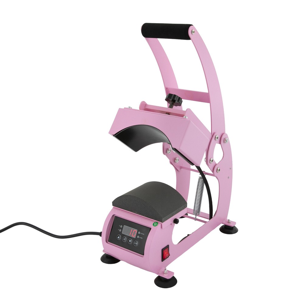 500W Hat Heat Press Machine Temperature Control Heating Plate Cap Press Machine