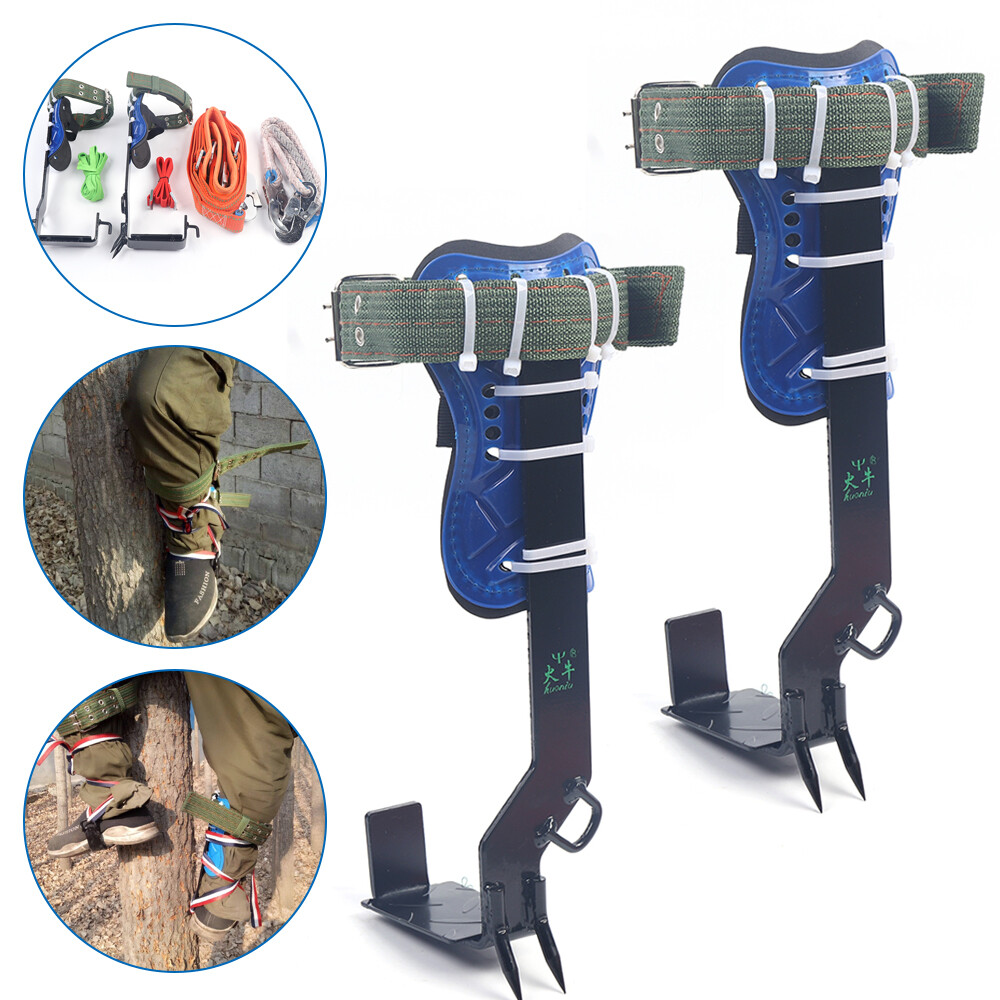Outdoor Tree Pole Climbing Spike Set Multi-function Pair Tree Climbing Tools Kit