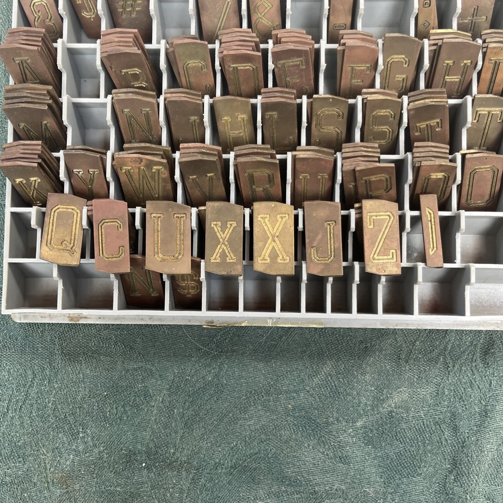 Engraver Brass Font and Number Sett 210 Patch