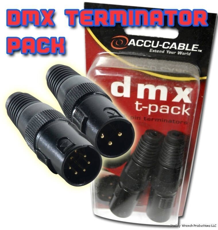 Accu-Cable 3-Pin and 5-Pin DMX Terminators T Pack