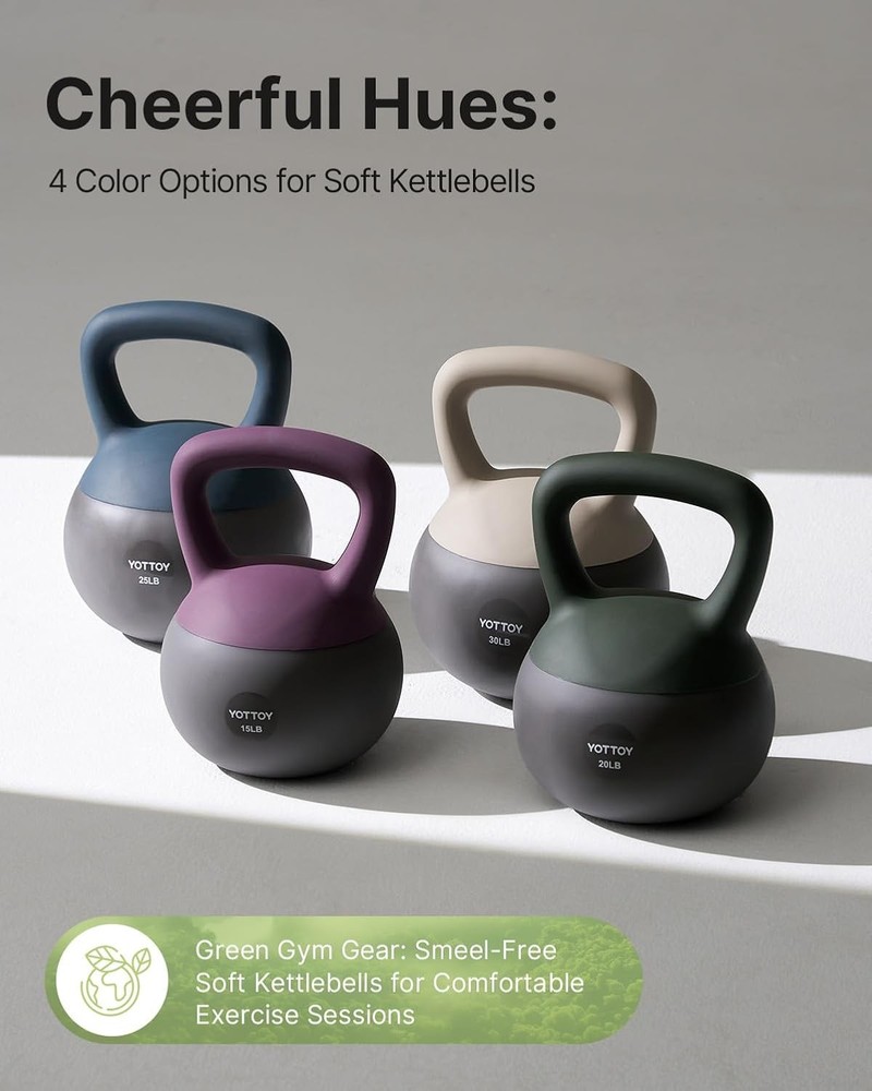 Soft Kettlebell Set for Strength Training Kettlebells& Home Workouts Wide-Handle