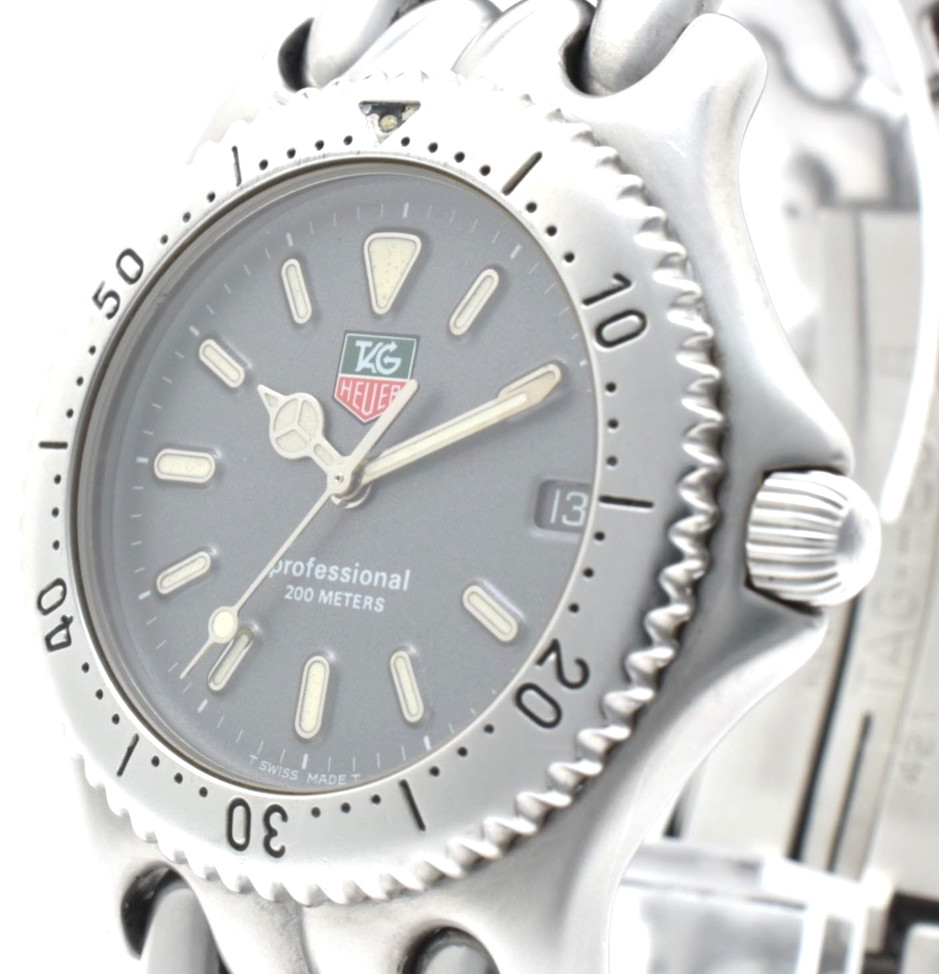 Vintage [MINT w/Box] TAG Heuer SEL S99.206M Gray 38mm Quartz Men's Watch
