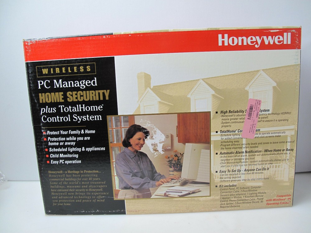 Vintage Honeywell PC Managed Home Security plus TotalHome Control System,
