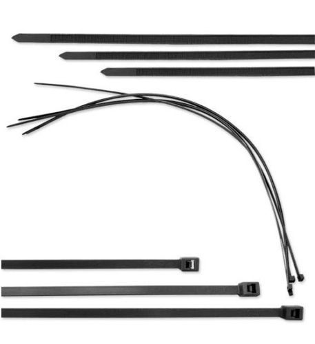 11-Inch UV Protected Black Cable Ties - Pack of 500, Made in USA
