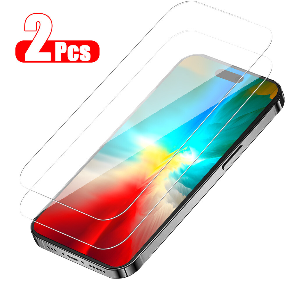 For iPhone 15 Pro Max 15 Case Shockproof Cover+Tempered Glass Screen Protector