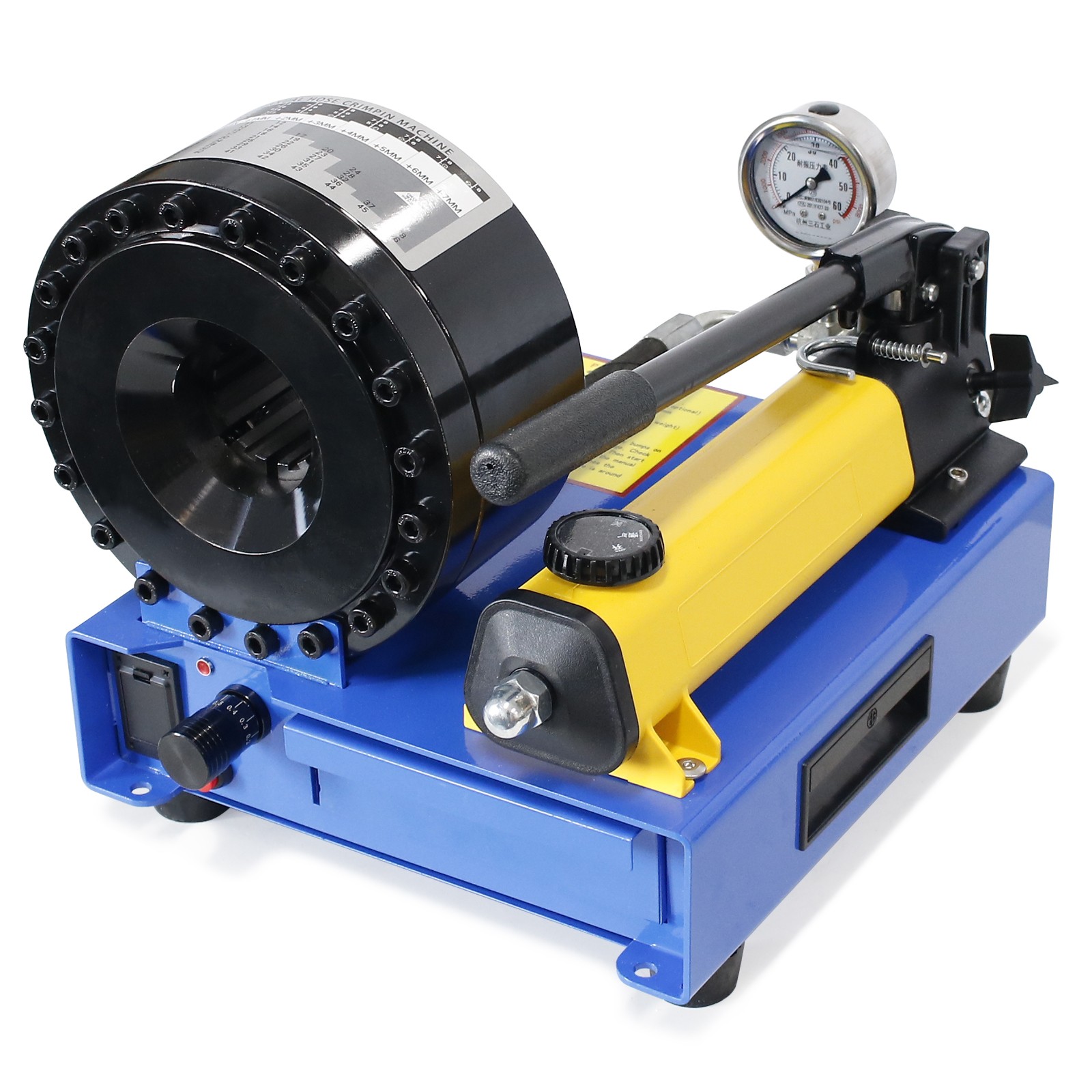 High Pressure Manual Hydraulic Hose Crimper Hose Pipe Crimping With 8 sets Molds