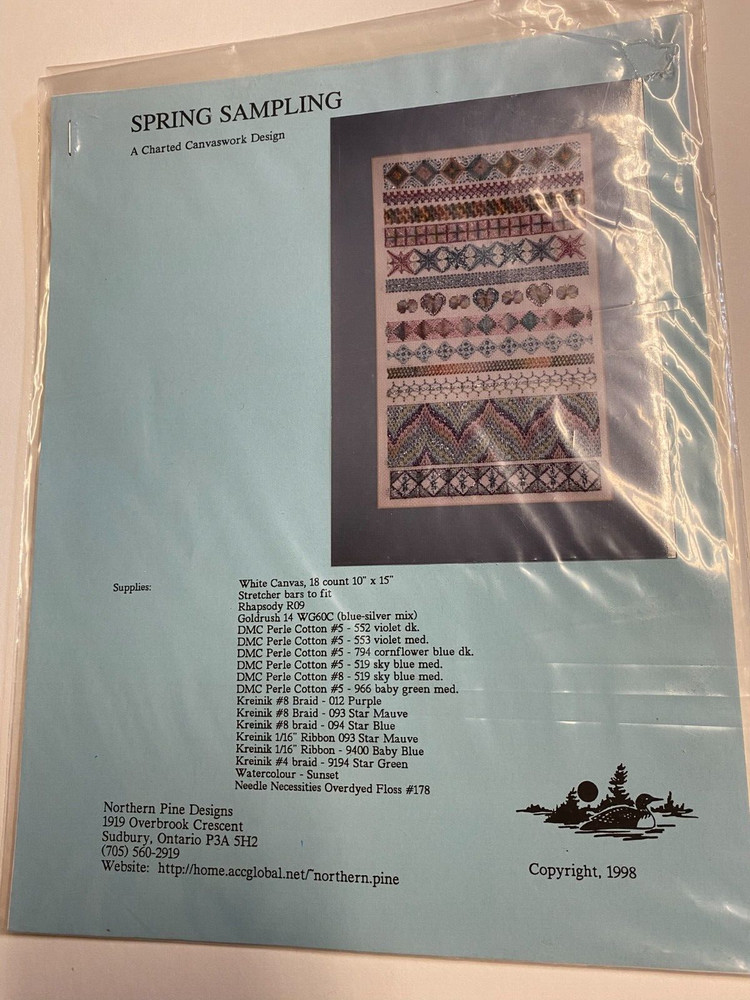 Spring Sampling - Northern Pine Designs - Counted Canvaswork Design
