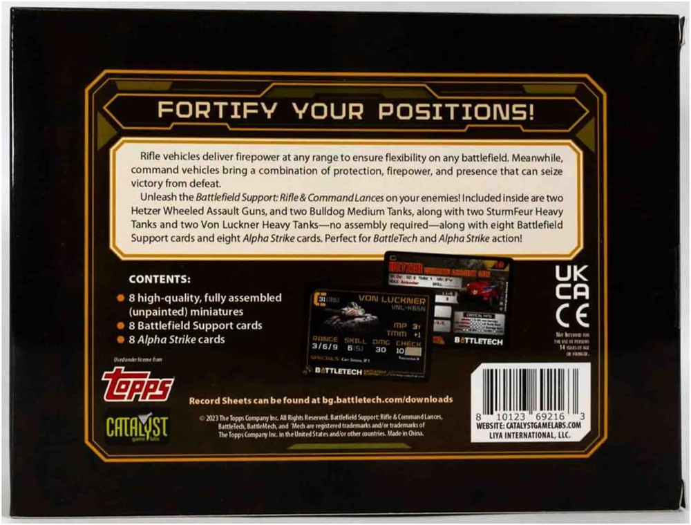 Battletech: Battlefield Support: Rifle & Command Lances