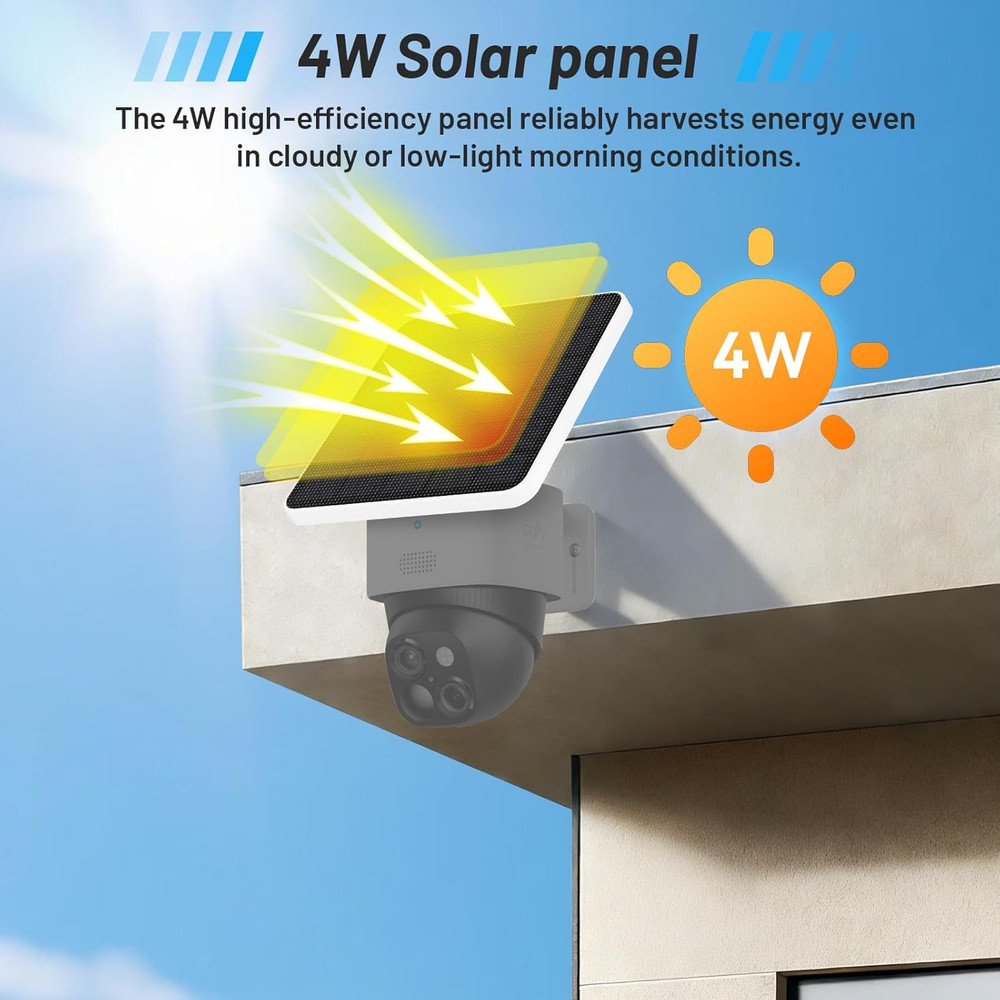 4W Solar Panel Compatible with Eufy Security Solocam S340,Replace the Original 2