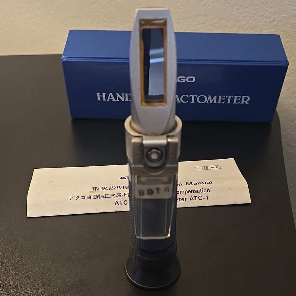 ATAGO ATC-1 Handheld Refractometer Automatic Temperature Compensation Box Manual