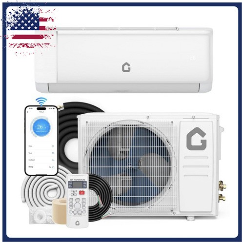 Efficient 12000 BTU Mini Split Air Conditioning/Heating System 22 SEER2 110V