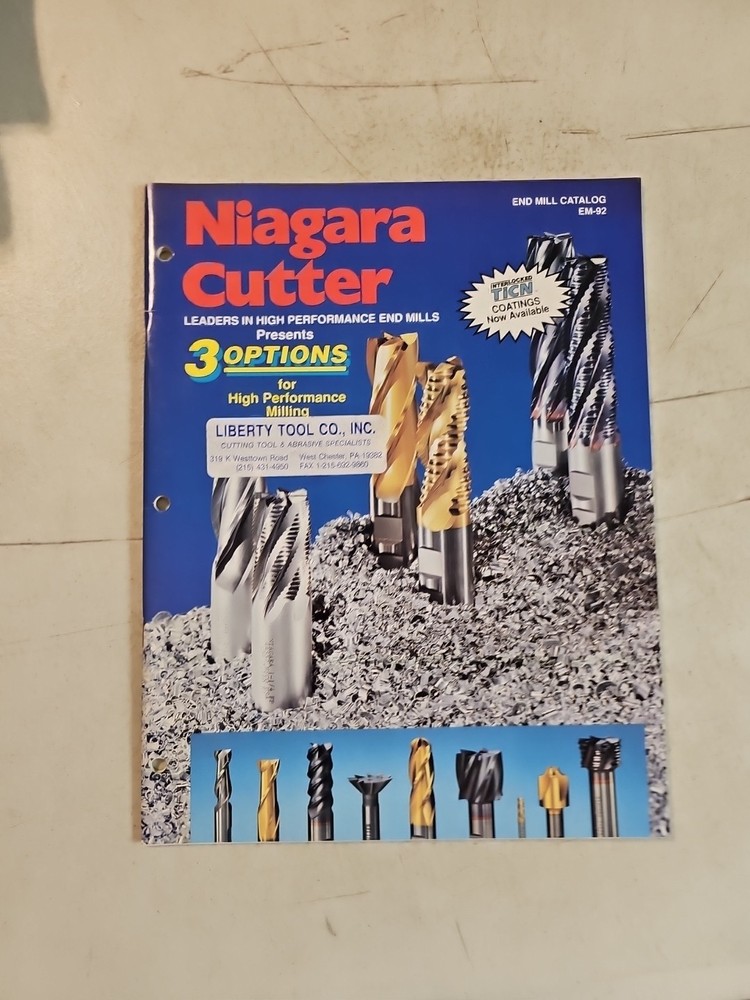 1992 Niagara Cutter Catalog.  High Performance End Mills Bits