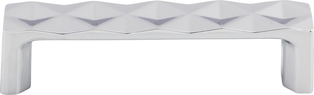 Top Knobs TK561PC Quilted Pull 3 3/4" (c-c) Polished Chrome
