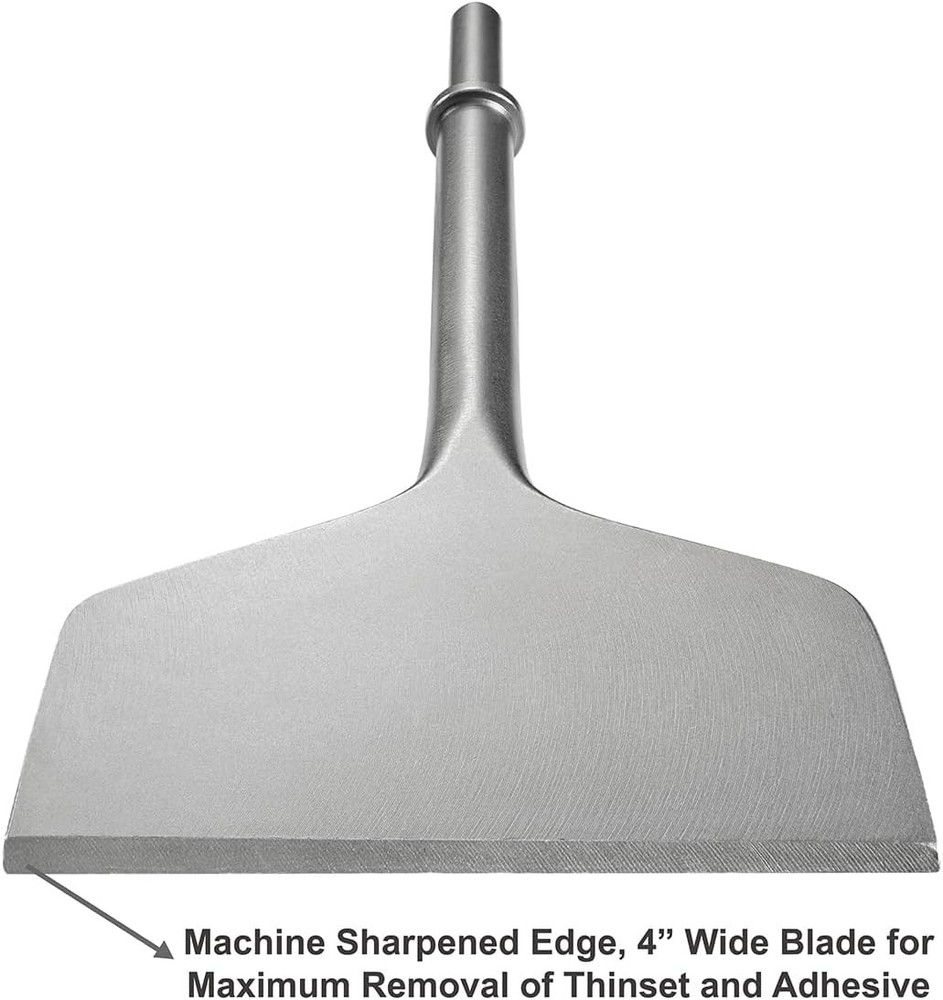 4 Inch Wide Air Chisel Bit, Pneumatic Tile & 4 Bit