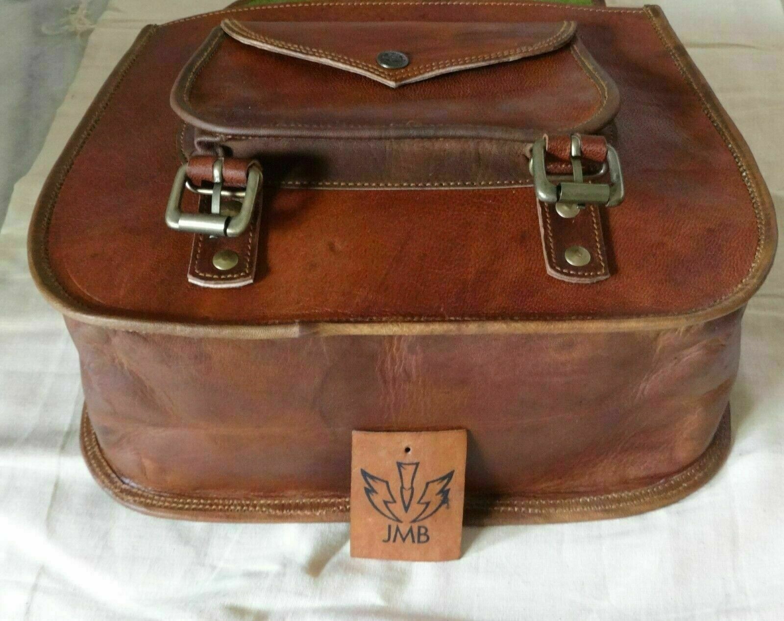 Saddlebags Motorcycle 2Bags Side Pouch Brown Leather Side Pouch Panniers Saddle