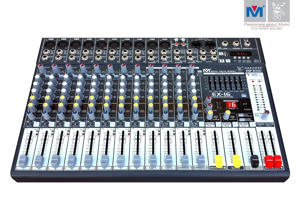 Better Music Builder EX-16 16-CHANNEL MULTI EFFECTS MIXER