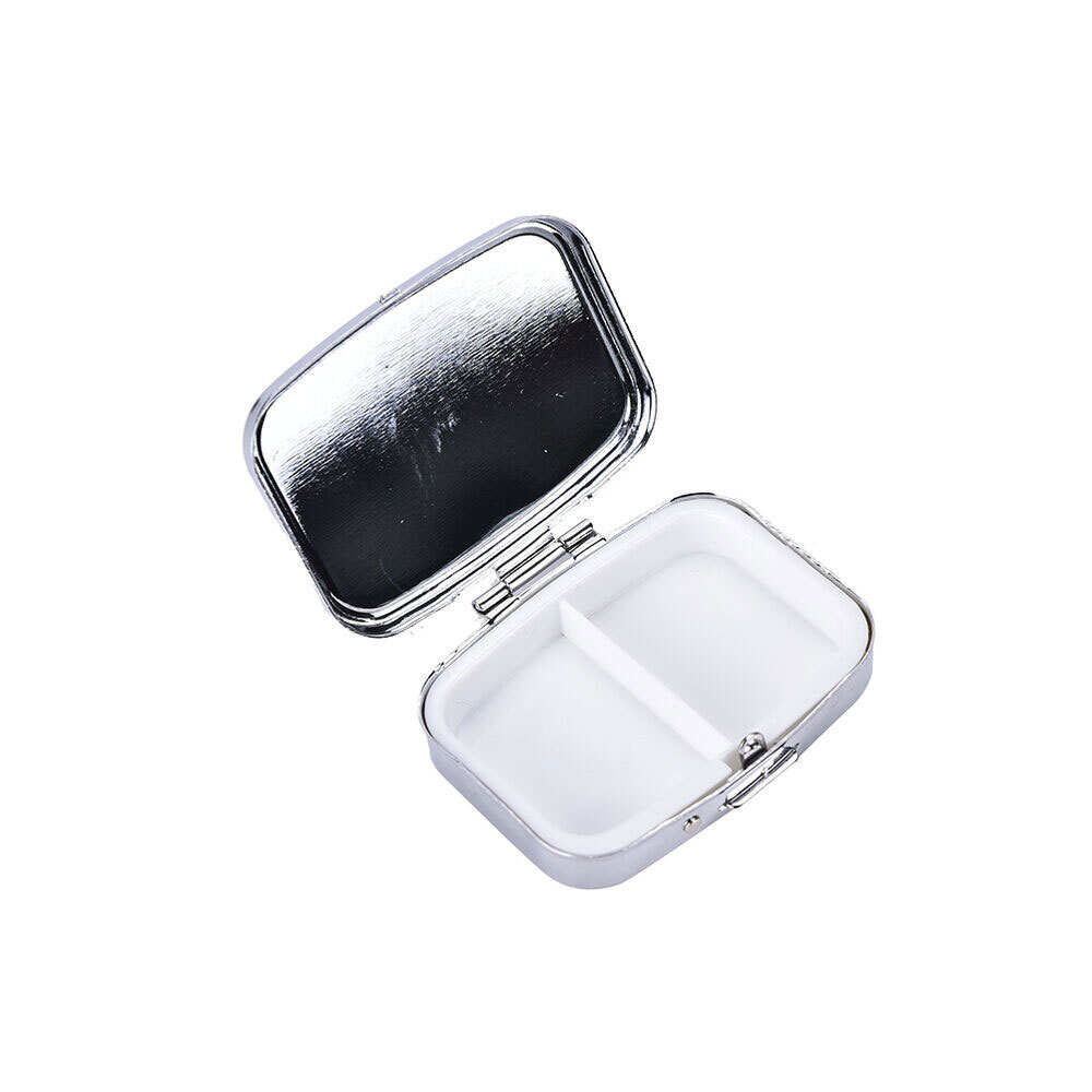 US 2Pcs Small Pill Box Medicine Organizer Portable Container Case Storage Holder