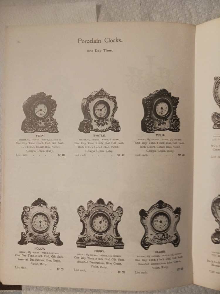 1901 To 1902 William L Gilbert Clock Co