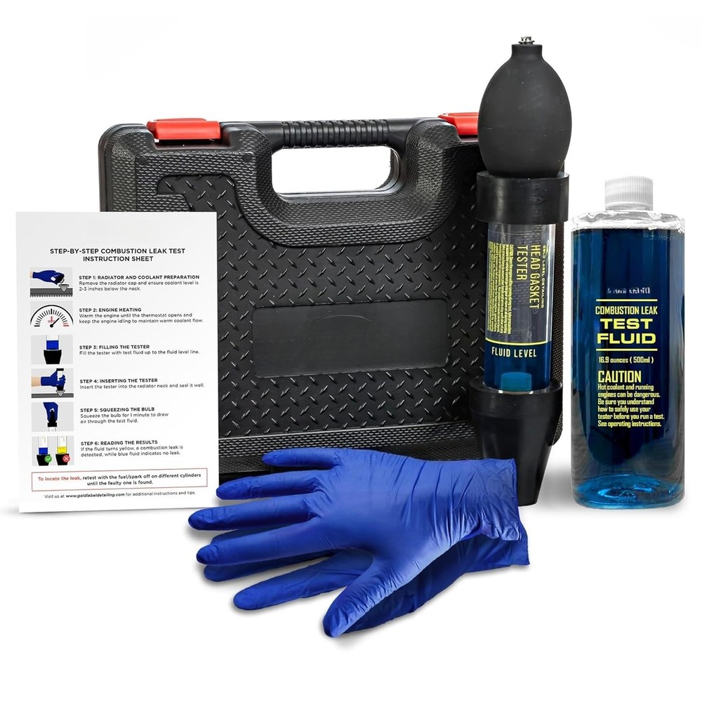 Combustion Leak Detection Kit - 100+ Tests (Includes 18oz Detection Fluid)