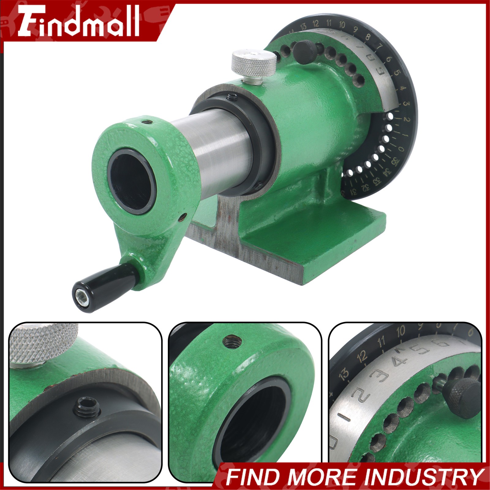 Findmall 5C Spin Index Fixture With Tailstock Grinder Driller Machine Indexing