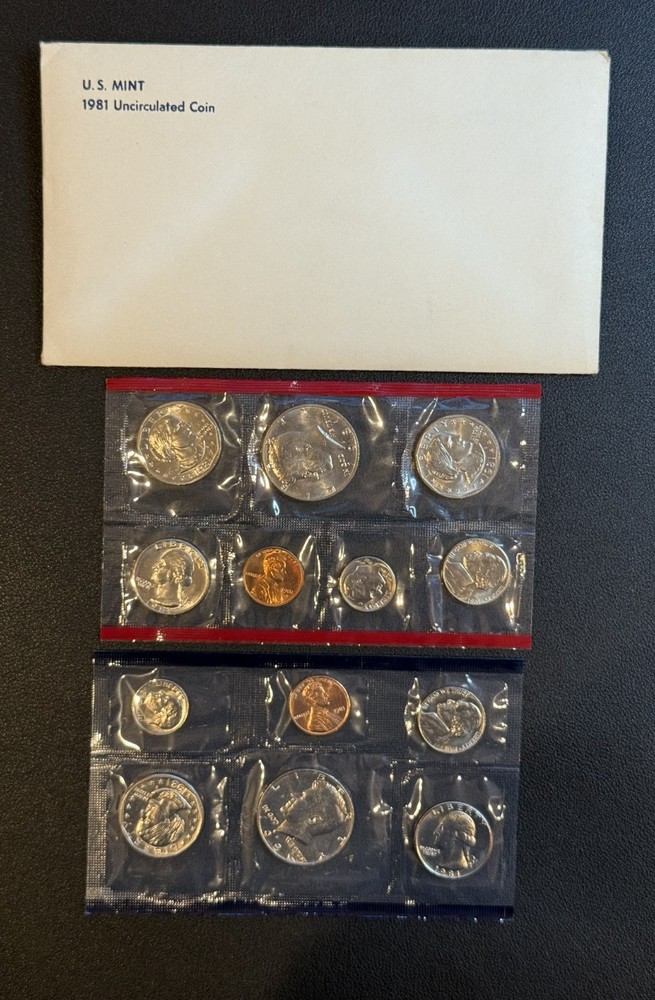1981 P-D-S Mint Uncirculated Sets 13 Coins