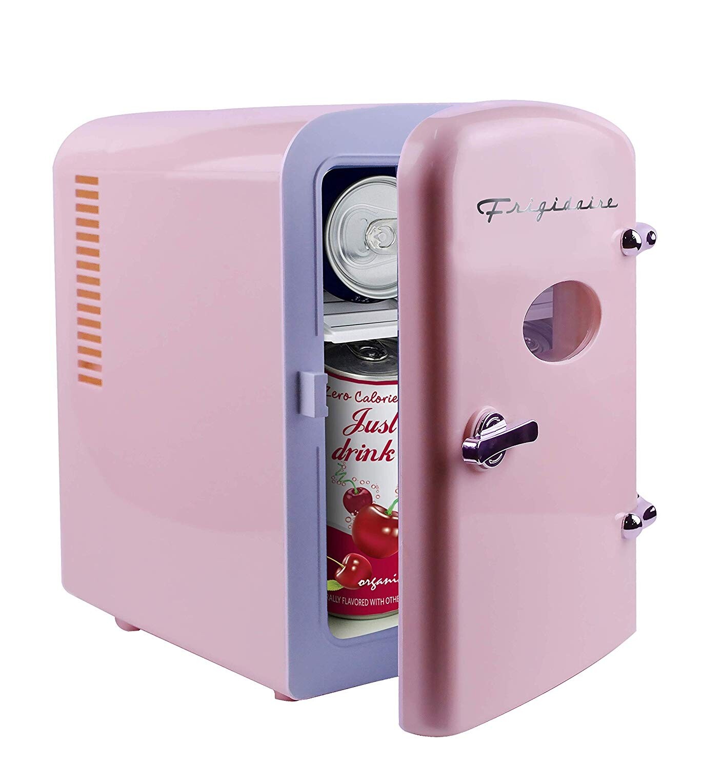 Frigidaire Retro Mini Compact Beverage Refrigerator Pink, 6 Can EFMIS129-PINK