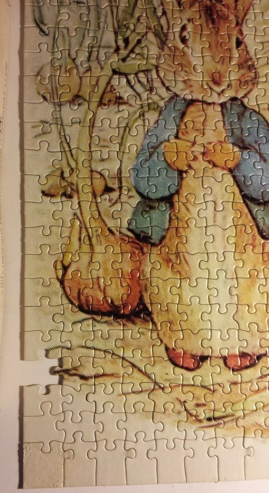 Vtg 1974 Puzzle Beatrix Potter Benjamin Bunny Peter Rabbit ~ MISSING 5 edge pc
