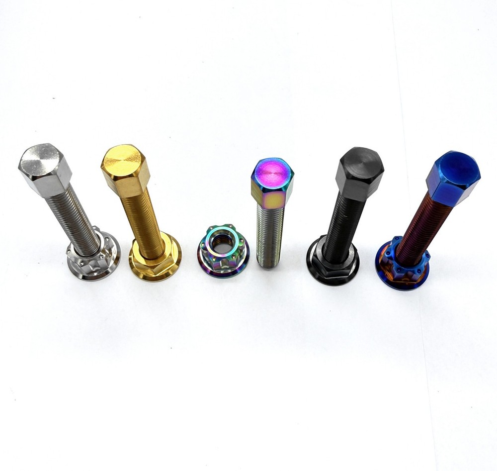 Titanium Bolt M8 M10 Chain Adjuster Bolts & Nuts Kit