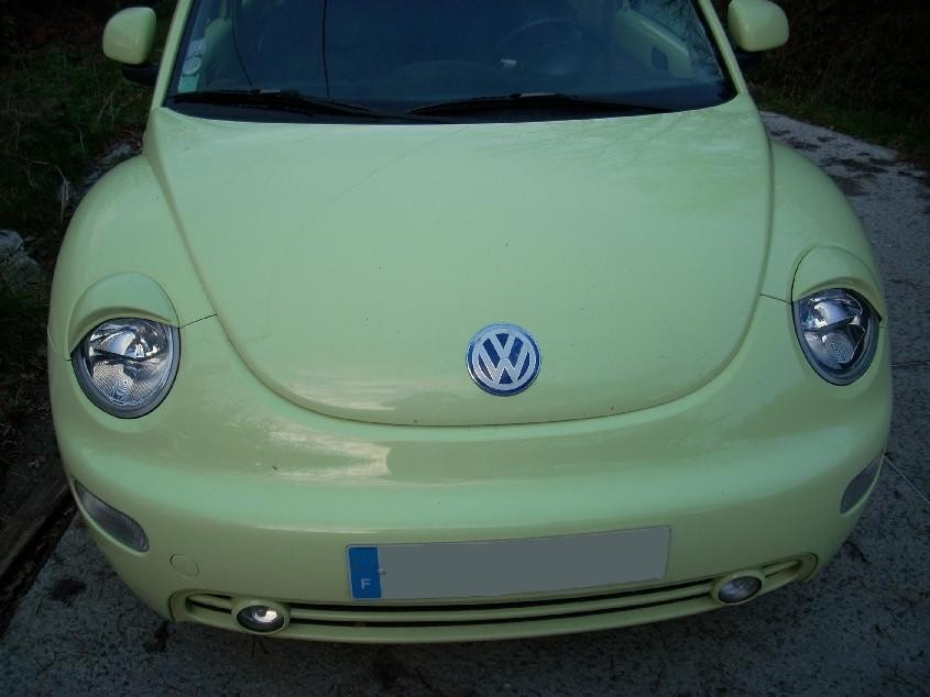 Eyelids eyebrows FRONT headlight light brows for VW NEW BEETLE 1998 - 2005 ABS
