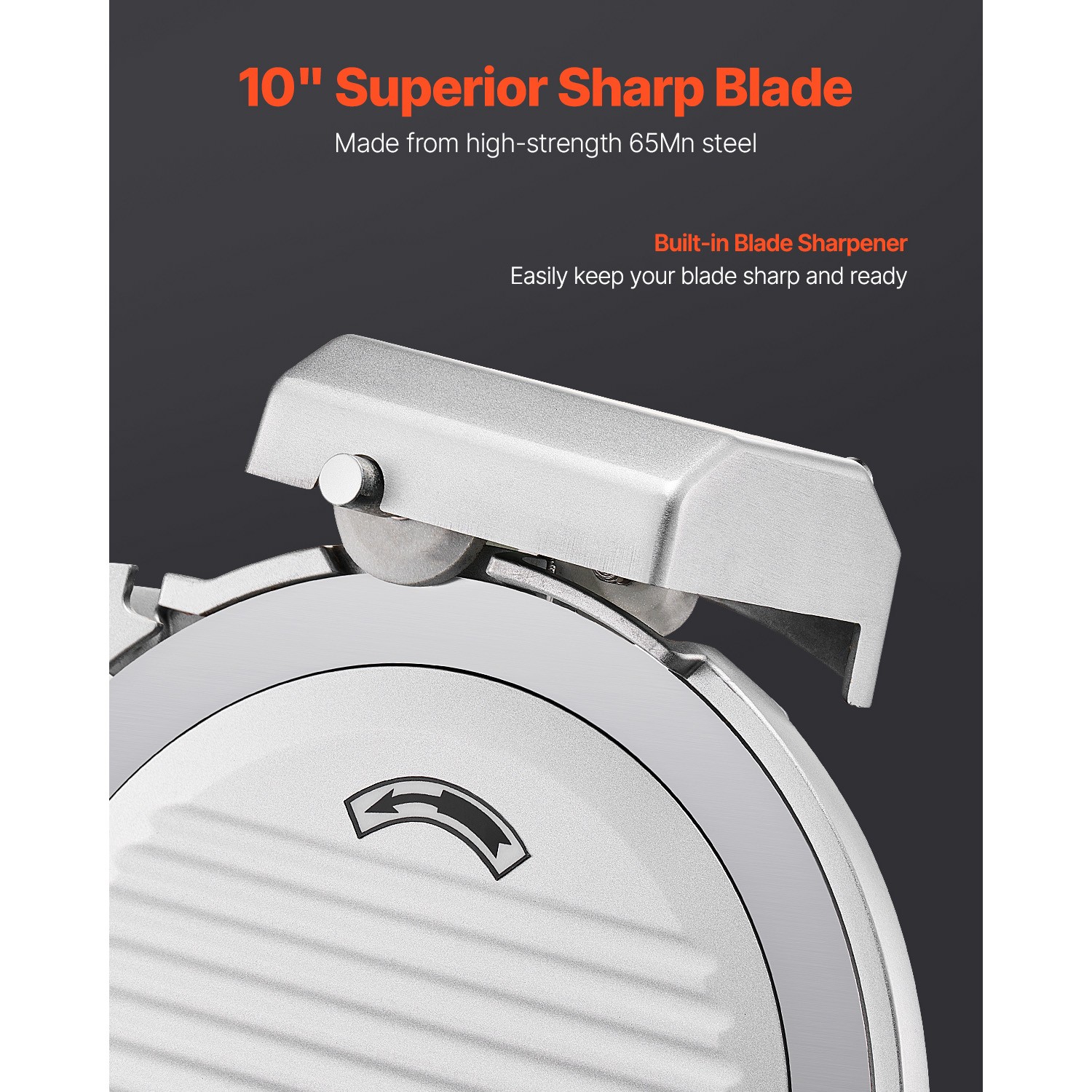 Commercial Electric Meat Slicer 10" Blade Deli Food Bread Cheese Cutter 180W