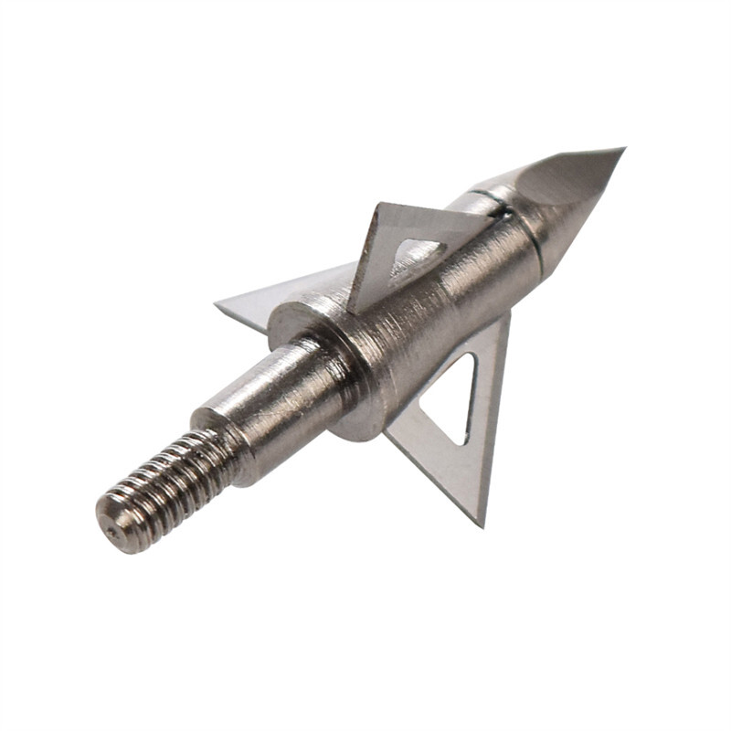 12PCS Archery Hunting Arrow Broadhead 100Grain 3 Sharp Blade Points Shooting