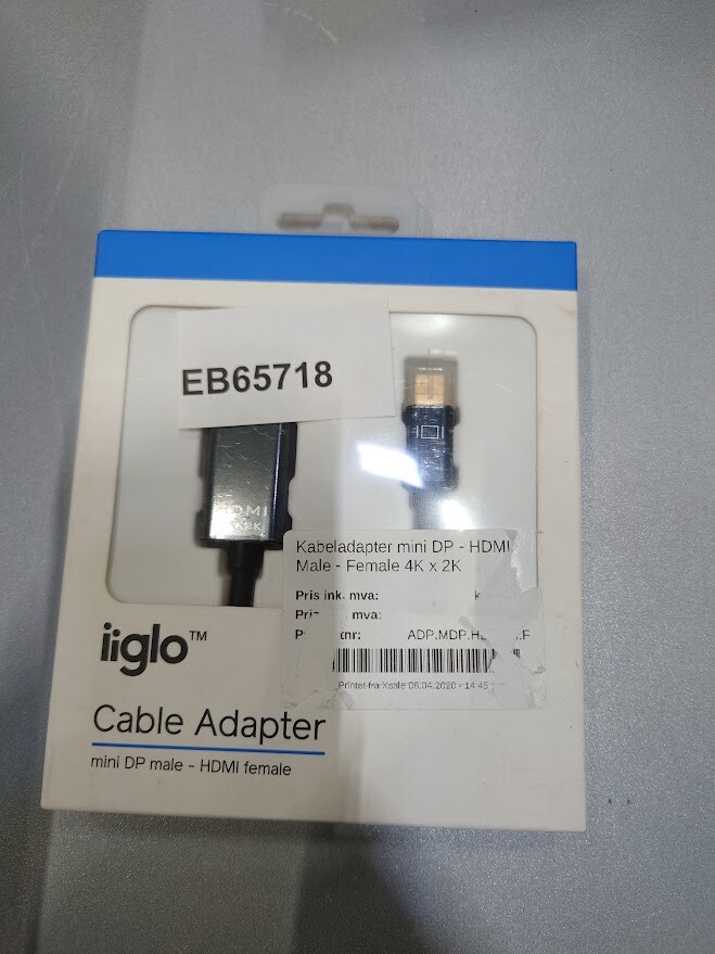 Iiglo Mini DP to HDMI Adapter - Used, Original Packaging