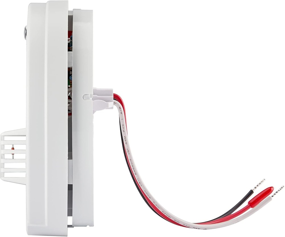 Heat Detector, Hardwired with Battery Backup & 2 LEDs, Interconnect Capability