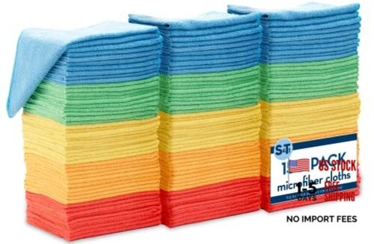 Microfiber Cleaning Cloth, Bulk Towels for Home, Reusable Microfiber 150 Pack