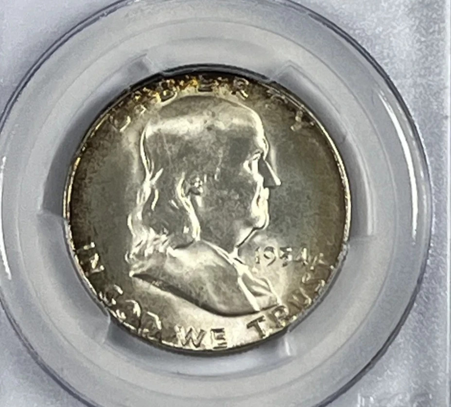 1954 S ** Franklin Half Dollar ** PCGS MS 66 ** Sharp **